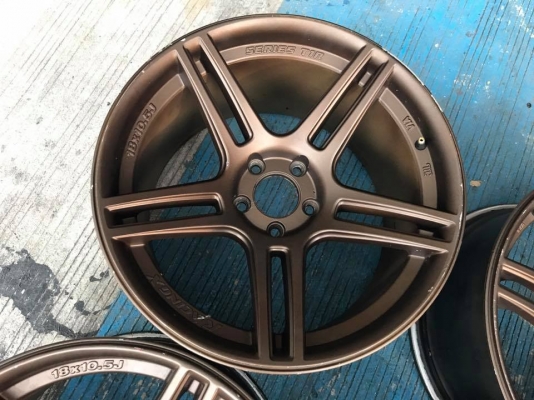 ขอบ18" ขาย4วง7,900บ แม็กเปล่า ลายT1R ใส่5รู114 หน้า9.5"/หลัง10.5"