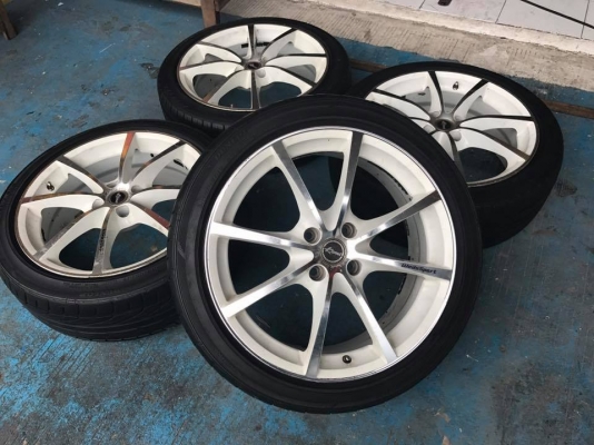 ขอบ17ใส่4รู100 กว้าง7 ล้อ+ยาง ขายชุด 4500.บ WedsSport