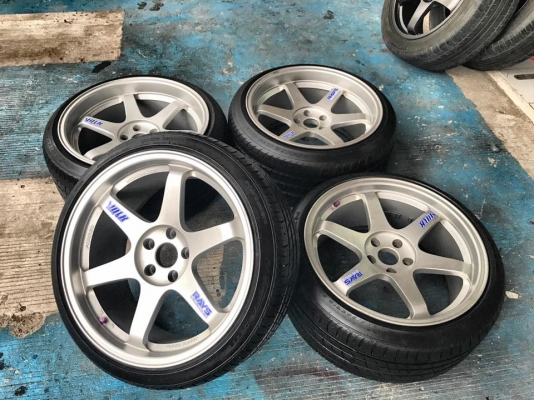 te37ขอบ19"ใส่5รู114 ยกชุด+ยาง 13,500.บ