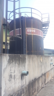 ถังน้ำมันเตา 55,000 ลิตรกว้าง 4 เมตรสูง 4.5 เมตรมี 2 ใบหนา 6 มิล ใบละ 60,000 บาท