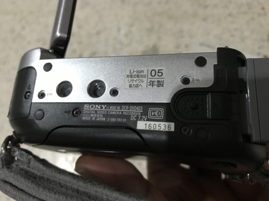 SONY DCR DVD403 บันทึกลงเเผ่น DVD เก่าญี่ปุ่นเเท้สภาพสวยใช้งานปกติ