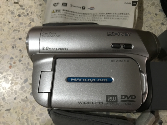 SONY DCR DVD403 บันทึกลงเเผ่น DVD เก่าญี่ปุ่นเเท้สภาพสวยใช้งานปกติ