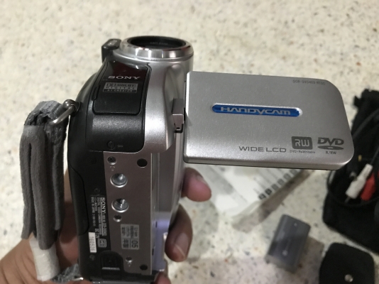 SONY DCR DVD403 บันทึกลงเเผ่น DVD เก่าญี่ปุ่นเเท้สภาพสวยใช้งานปกติ