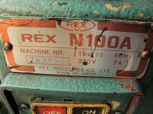 ขายเครื่องดายเกลียวท่อแป็ป ออโต้ยี่ห้อREXญี่ปุ่นแท้รุ่นN100A ขายเครื่องดายเกลียวท่อแป็ป ออโต้ยี่ห้อREXญี่ปุ่นแท้รุ่นN100A