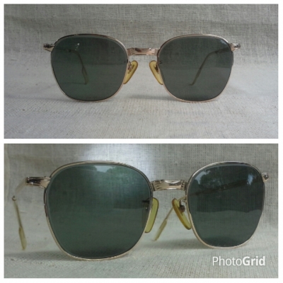 แว่นตาเยอรมันตะวันตก ยุค &#039;50s ทองโกลด์ฟิลด์ 12 K ล้ำค่า ! Vintage ALRAN - OPTIK handmade in Wes