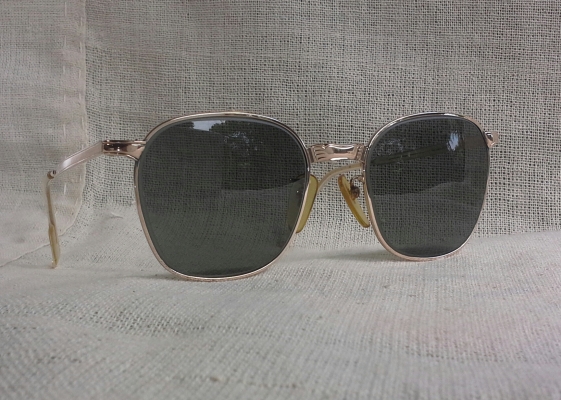 แว่นตาเยอรมันตะวันตก ยุค &#039;50s ทองโกลด์ฟิลด์ 12 K ล้ำค่า ! Vintage ALRAN - OPTIK handmade in Wes