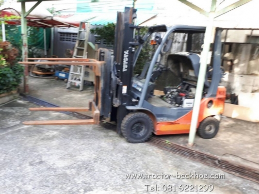 ขาย รถยก โฟล์คลิฟต์ TOYOTA ขนาด 1.8 ตัน 2 ระบบ แก๊ส+น้ำมัน งาหนีบ หมุนได้ เก่านอกแท้