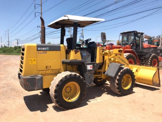 ขายรถตักล้อยาง KOMATSU WA80-3 รถนอกนำเข้าจากญี่ปุ่น สภาพสวยพร้อมใช้ มีVDOการทำงานครับ ขายรถตักล้อยาง KOMATSU WA80-3 รถนอกนำเข้าจากญี่ปุ่น สภาพสวยพร้อมใช้ มีVDOการทำงานครับ