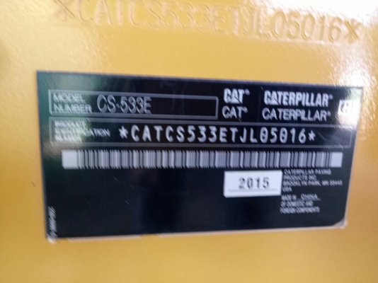 ขาย รถบด CAT  - CS533E.  ,  ( รถทำงาน 8xx ชม. )   ,  ( ** รถสวยๆ )        สนใจติดต่อ    081 - 6079515