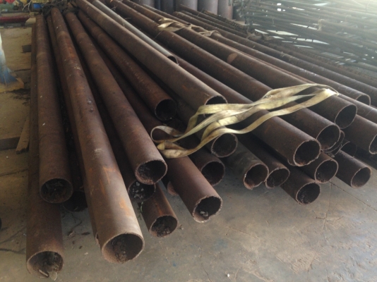 ขายเหมา เหล็กท่อกลม หน้า 6" หนา 6mm ยาว 5-7 เมตร น้ำหนัก 8 ตัน โดยประมาณ