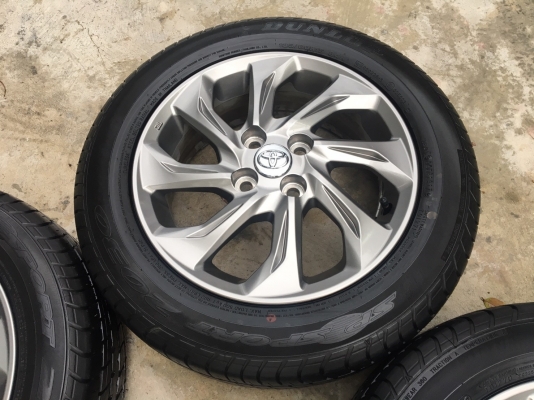 แม็กป้ายแดง TOYOTA New VIOS 2017 พร้อมยางป้ายแดง 185-60-15 ปี17