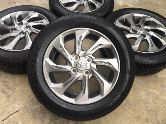 แม็กป้ายแดง TOYOTA New VIOS 2017 พร้อมยางป้ายแดง 185-60-15 ปี17