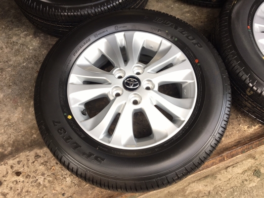 ล้อแม็กป้ายแดง Toyota Revo ขอบ 16 พร้อมยางป้ายแดง 215-65-16 Dunlop ปี 17