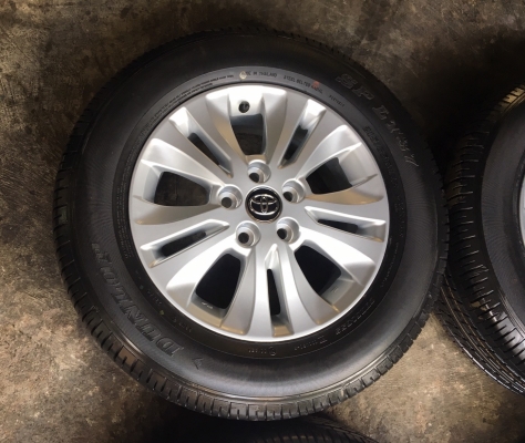 ล้อแม็กป้ายแดง Toyota Revo ขอบ 16 พร้อมยางป้ายแดง 215-65-16 Dunlop ปี 17