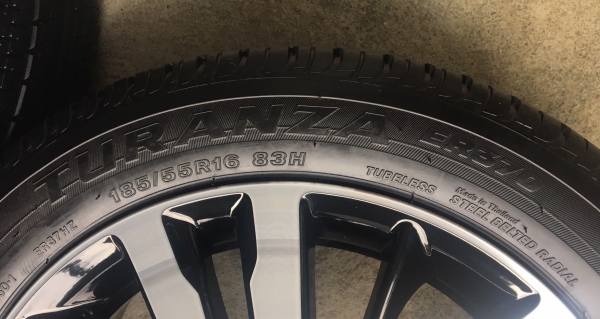 ล้อแม็กพร้อมยาง Honda Jazz GK ตัวท๊อป 4 รู100 ขอบ16ใหม่ยกห้าง