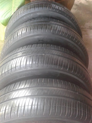 ยางมิชลิน 185 60 ขอบ 15 ปี14 ไม่เคยปะ