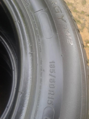 ยางมิชลิน 185 60 ขอบ 15 ปี14 ไม่เคยปะ