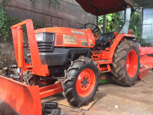 ขาย คูโบต้า L3408 พร้อมดันหน้า ผานตัดหญ้า 1.30เมตร