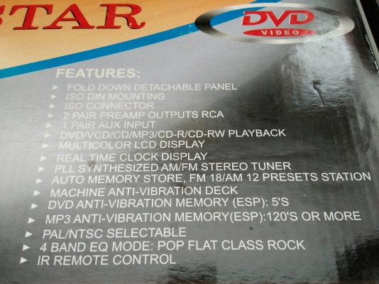 วิทยุรถยนต์ DVD VCD MP3 ยี่ห้อ Roadstar