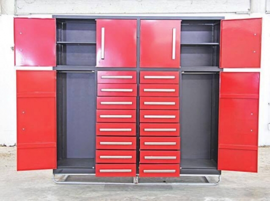 ตู้เก็บเครื่องมือ หน้ากว้าง 7ft. ลิ้นชักลูกปืน 16ลิ้นชัก  เก็บของได้ลิ้นชักละ50กิโลกรัม