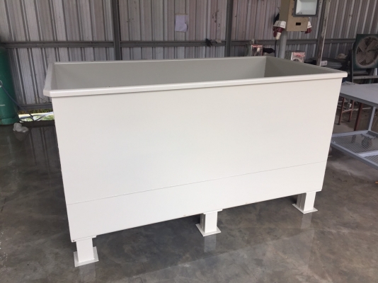 ขายถังอเนกประสงค์ กว้างxสูง 1 เมตร ยาว 2 เมตร หนา 6 mm เคลือบสีกันความร้อน รับสั่งทำตามออเดอร์