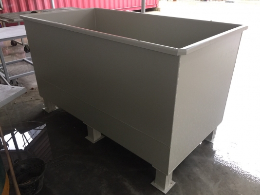 ขายถังอเนกประสงค์ กว้างxสูง 1 เมตร ยาว 2 เมตร หนา 6 mm เคลือบสีกันความร้อน รับสั่งทำตามออเดอร์