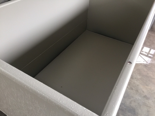 ขายถังอเนกประสงค์ กว้างxสูง 1 เมตร ยาว 2 เมตร หนา 6 mm เคลือบสีกันความร้อน รับสั่งทำตามออเดอร์