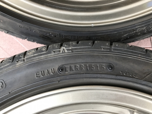 ล้อ A TECH ขอบ15กว้าง5นิ้วอ๊อฟ48 4รู100ติดยางปี15ดอกเต็มเเน่นใช้ยาวเก่าญี่ปุ่นเเท้สภาพสวยสีเดิมๆ