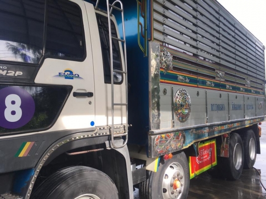 Hino FM2P เครื่อง 300 แรง ปี 46 แม่เดี่ยวกระบะดัมพ์ มีระบบลากพ่วง สวยพร้อมใช้งาน Hino FM2P เครื่อง 300 แรง ปี 46 แม่เดี่ยวกระบะดัมพ์ มีระบบลากพ่วง สวยพร้อมใช้งาน