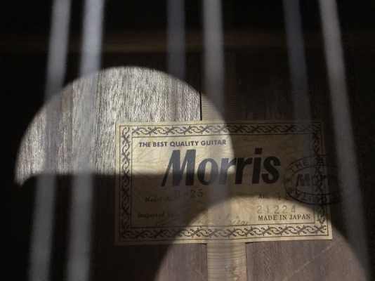 กีต้ารโปร่ง MORRIS B25 12สายหายากเก่าญี่ปุ่นเเท้สภาพสวยพร้อมกล่องใส่
