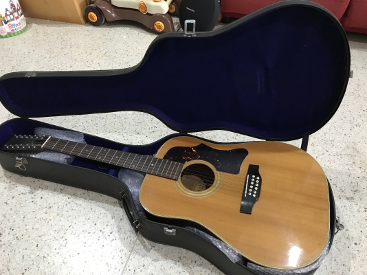 กีต้ารโปร่ง MORRIS B25 12สายหายากเก่าญี่ปุ่นเเท้สภาพสวยพร้อมกล่องใส่