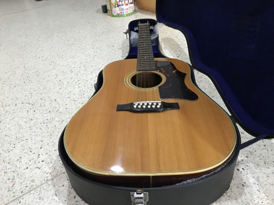 กีต้ารโปร่ง MORRIS B25 12สายหายากเก่าญี่ปุ่นเเท้สภาพสวยพร้อมกล่องใส่