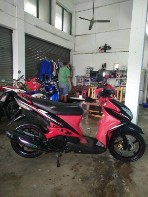 Mio 125 สีดำแดง ปี 2555 รุ่น GTX (ล้อแม็กซ์แท้) ดูเท่ห์ น่าขับจริงๆ