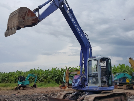 รถแบคโฮ KOMATSU PC128UU รถเก่านอกพึ่งนำเข้ามา ยังไม่เคยใช้งานในไทย เทียบเท่า 130 รุ่น 7 เครื่องดี ปั๊มดี โซ่หนา เอวแน่น มีผานดันดิน ทำงาน 9,000 กว่าชั่วโมง มีแอร์ติดมาพร้อมจากนอก ไฟฟ้าครบ มีระบบเต่า-กระต่าย ระบบสมบูรณ์ มีเอกสารใบอินวอยซ์ ชุดจดทะเบียน สภาพ