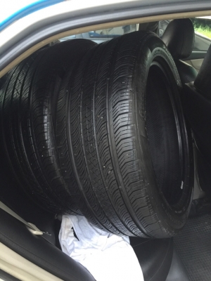 ยาง Continental 245 50 18 ปี17 ดอกเต็ม ไม่มีปะ เนื้อนิ่มๆ ใช้ยาว ราคาไม่แพง