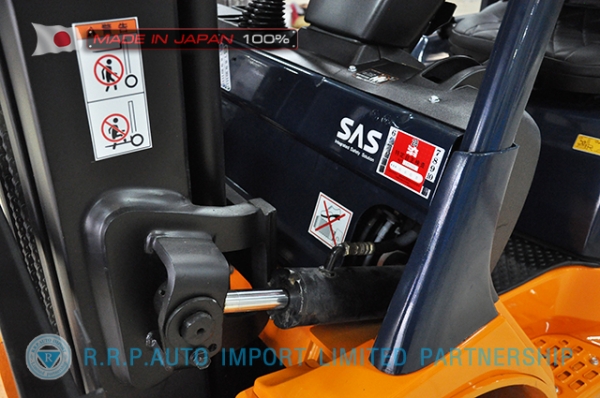 ขายรถโฟล์คลิฟท์มือสอง TOYOTA รุ่น 7FD25-35877 นำเข้าจากประเทศญี่ปุ่น 100\% ไม่เคยใช้งานในไทย