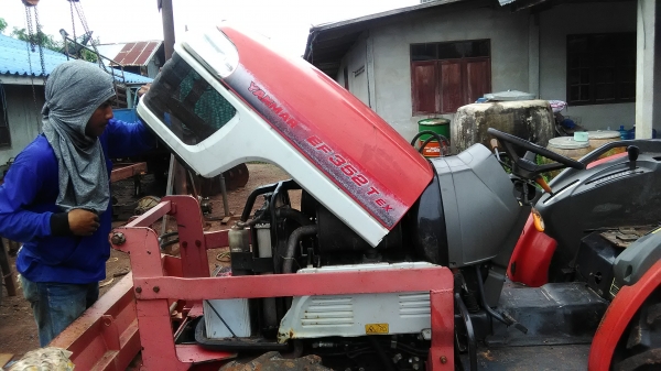 จัดมากันอีกตามเคยรถไถนาYANMAR EF 352 TEX 35แรงม้าตัวท็อปคัพเครื่องเกียรดีแน่นๆเฟื่องไม่หอนโฟวินใช้งานปกกติ