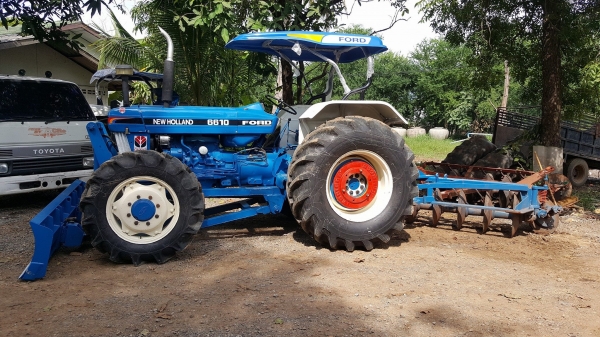 ขาย Ford 6610 สองเพลา คานหน้าคาลาโร่ ใบดันหน้า ผาน 7