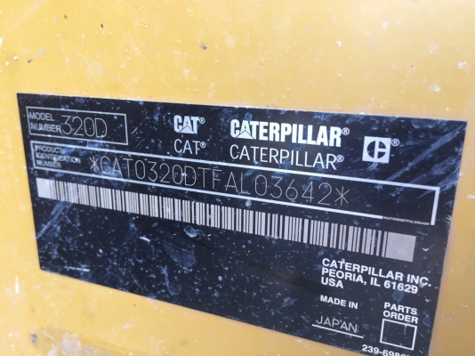 CAT320-D. พร้อมใช้เล่มทะเบียน