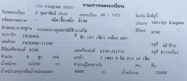 10 ล้อ ฮีโน่ 2K สมอเงิน เครื่อง K13D 240 แรง ปี43 กระบะเหล็ก - ดั้ม  มีระบบลากพ่วง สภาพพร้อมใช้ เอกสารพร้อมโอน ราคา 950,000 บาท 10 ล้อ ฮีโน่ 2K สมอเงิน เครื่อง K13D 240 แรง ปี43 กระบะเหล็ก - ดั้ม  มีระบบลากพ่วง สภาพพร้อมใช้ เอกสารพร้อมโอน ราคา 950,000 บาท