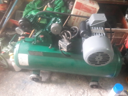 ขาย !! ปั้มลมHEROขนาด1/2แรง2สูบ.ติดมอเตอร์1.5แรง220v
