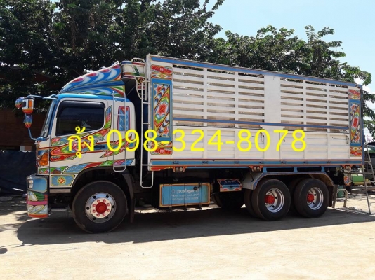 Hino 344 แรง ปี 58 แม่ลูกกระบะดัมพ์ ลูก 3 เพลาแท้ ไมล์ 70,xxx ทะเบียนพร้อม