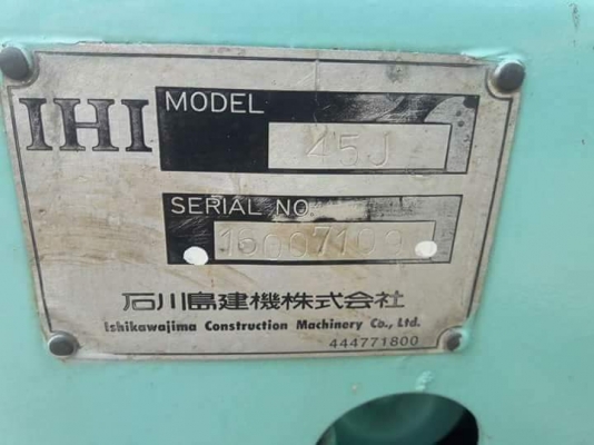 ขาย IHI 45J เก่าญี่ปุ่นแท้ สภาพสวย เครื่อง 4 สูบ ปั๊มนิ้ว ลองระบบ กันได้ ทุกวัน โทร 089-3818694 ดวงนภา ขาย IHI 45J เก่าญี่ปุ่นแท้ สภาพสวย เครื่อง 4 สูบ ปั๊มนิ้ว ลองระบบ กันได้ ทุกวัน โทร 089-3818694 ดวงนภา