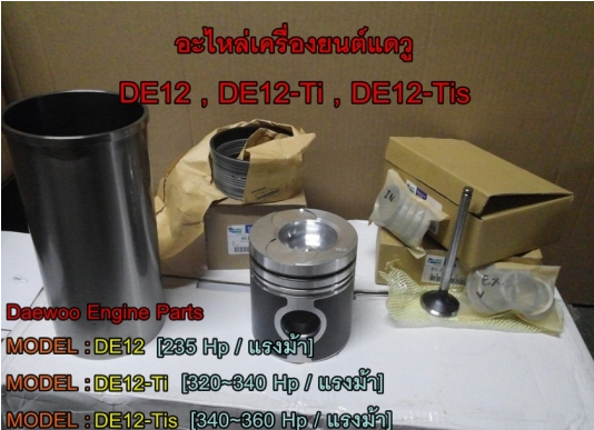 ขาย อะไหล่เครื่องยนต์ DAEWOO DE12-Tis
