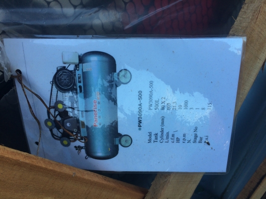 ขายปั้มลมใหม่ขนาด500ลิตร10hp