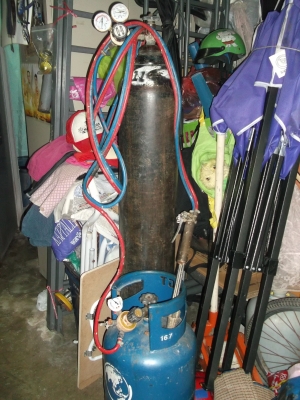 ขายถังลมถังแก็สพร้อมสายหัวตัด