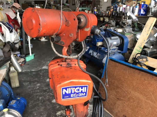 ขายรอกไฟฟ้า Nitchi 300Kg. 380V พร้อมตัวเดินไฟฟ้า Elephant 1ton. Made in Japan 4ทิศทาง สภาพสวยเดิมๆ หมุนนิ่ม พร้อมใช้งาน