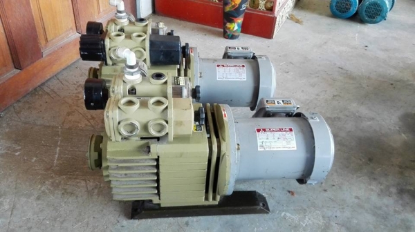 ** SOLD ** แวคคั้มปั้มญี่ปุ่น ORION DRY PUMP ขนาด 1 HP 380V ของใหม่ 100\% ไม่ได้ใช้งาน