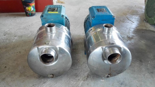 ** เหลือ 2 ตัว ** ปั้มน้ำหัวสแตนเลสอิตาลี่ Ebara & Calpeda ขนาด 1 HP 220V สภาพสวยพร้อมใช้ ** เหลือ 2 ตัว ** ปั้มน้ำหัวสแตนเลสอิตาลี่ Ebara & Calpeda ขนาด 1 HP 220V สภาพสวยพร้อมใช้