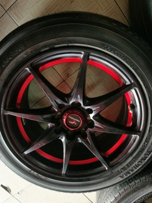 แม็กYACHIYOขอบ15 4รู พร้อมยางyokohamaปี15. 4วง แม็กYACHIYOขอบ15 4รู พร้อมยางyokohamaปี15. 4วง